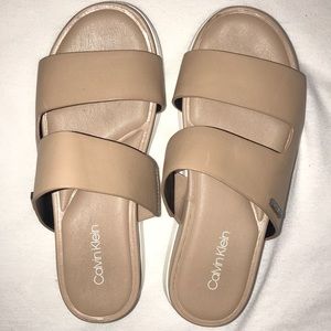 Calvin Klein nude sandals (5.5)